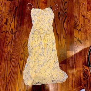 Pale yellow catherine malandrino dress